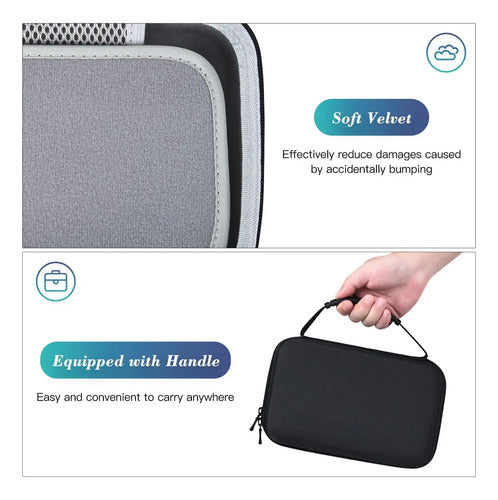 Funda Protectora Para Mini Pc Toda Marca (23 X 13 X 5 Cms) Gris
