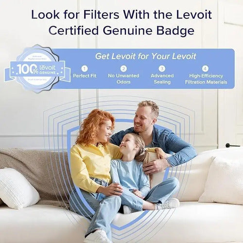 Purificador De Aire Para Dormitorio Levoit Limpiador 3 En 1 White 110v