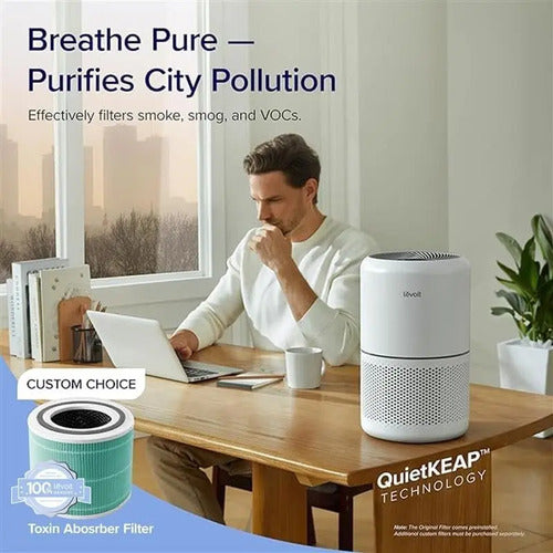 Purificador De Aire Contra Alergias Levoit Core300-p 102 Mt2 Blanco 110v