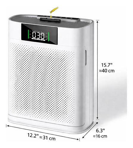 Purificador De Aire Honeyuan Para Espacios Grandes 214 M2 Blanco 110v