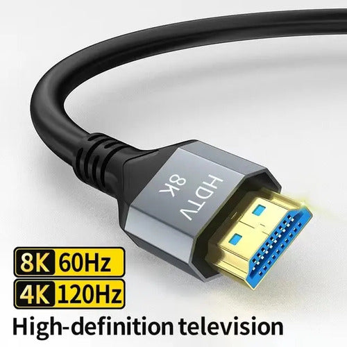 Cable Hdmi 8k 4k 120hz 2.1 Alta Velocidad Ps5 Xbox 2mt