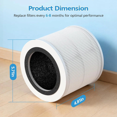 Filtro De Repuesto Ap100 Ap102 Compatible Con Aromaroom Ap1 Blanco 110v
