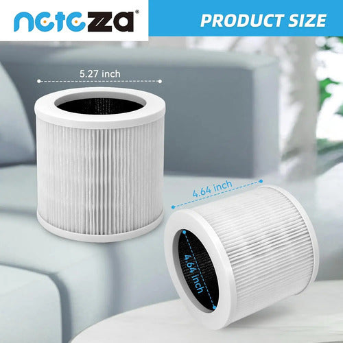 Filtros A1 Aptos Para Filtro De Purificador De Aire Vewior Blanco