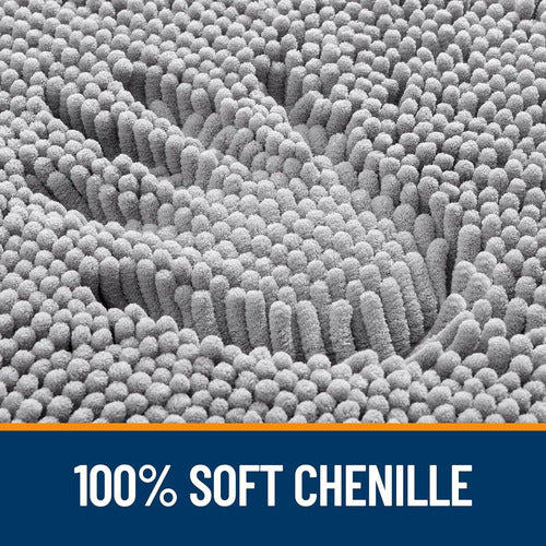 Alfombras De Baño De Felpilla Extrasuaves Y Absorbentes Gris