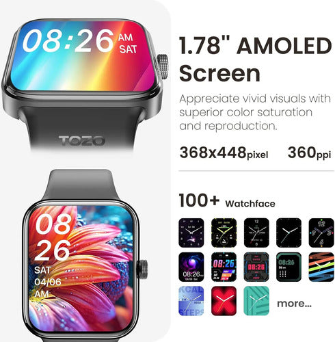 Reloj Inteligente Amoled De 1.78   Tozo S4 Acufit One Blanco