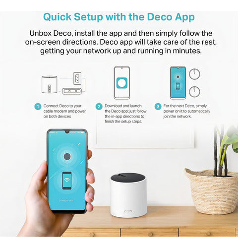 Tp-link Deco Ax3000 Wifi 6 (deco X55) Cubre Hasta 610 Mts