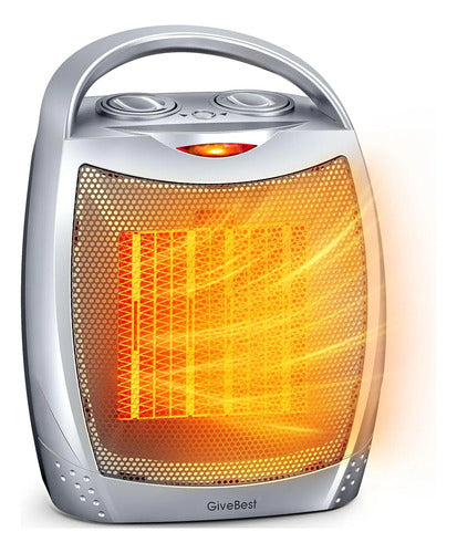 Givebest Calentador De Espacio Para Uso En Interiores, Cale. Plateado 110v