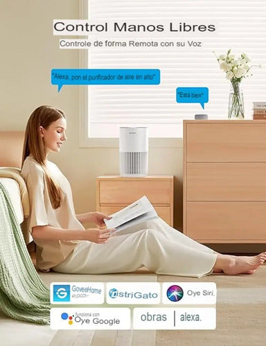 Goveelife Mini Purificador De Aire Para Dormitorio Purifica