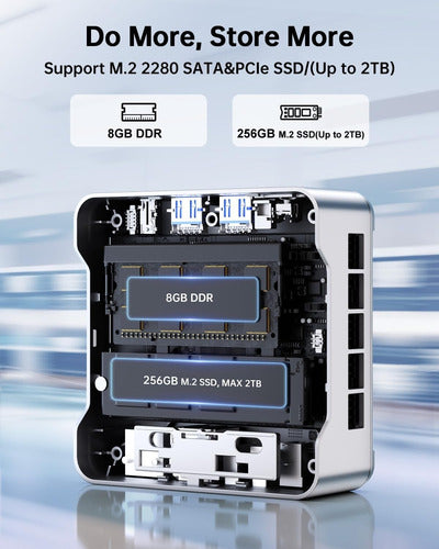 Mini Pc Twin Lake N150 Kamrui Essenx E2 Ram 8g Ssd 256g 110