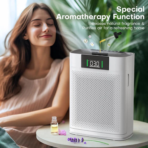 Purificador De Aire Honeyuan Para Espacios Grandes 214 M2 Blanco 110v