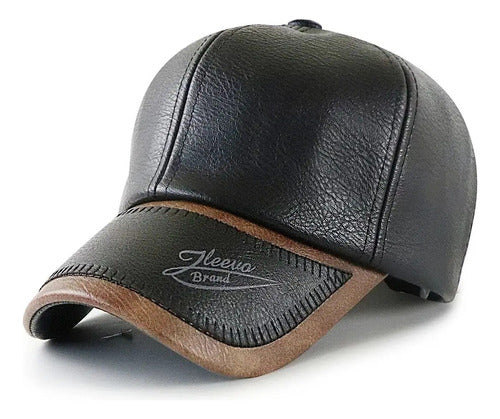 Gorra Cachucha De Béisbol En Cuero Pu Unisex