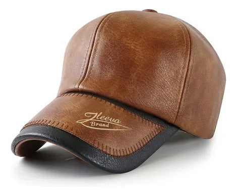 Gorra Cachucha De Béisbol En Cuero Pu Unisex