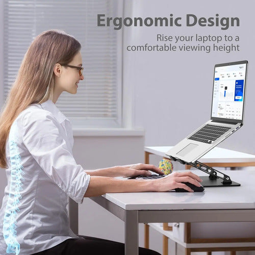 Soporte Para Computadora Portátil Plegable Gogoonike Ajustab Negro