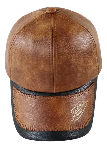 Gorra Cachucha De Béisbol En Cuero Pu Unisex