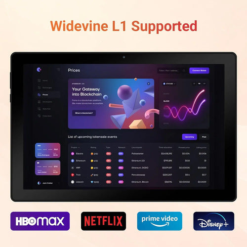 Tablet Hakaug De 10 Pulgadas Con Android 15, 24 Gb De Ram Y Negro