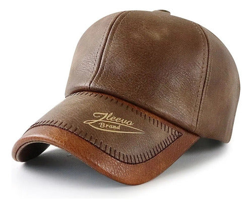 Gorra Cachucha De Béisbol En Cuero Pu Unisex