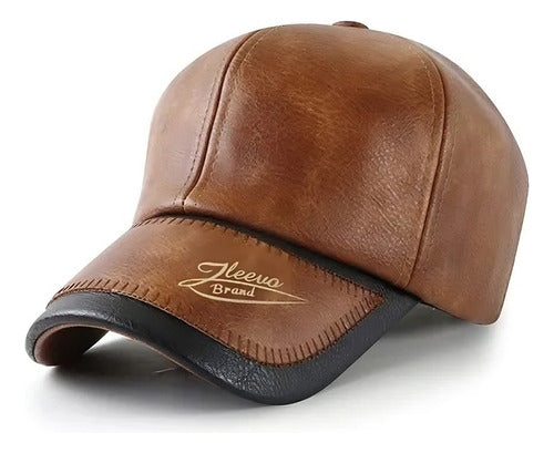 Gorra Cachucha De Béisbol En Cuero Pu Unisex