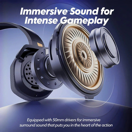 Auriculares Inalámbricos Diadema Para Juegos Ps5, Ps4, Pc Negro