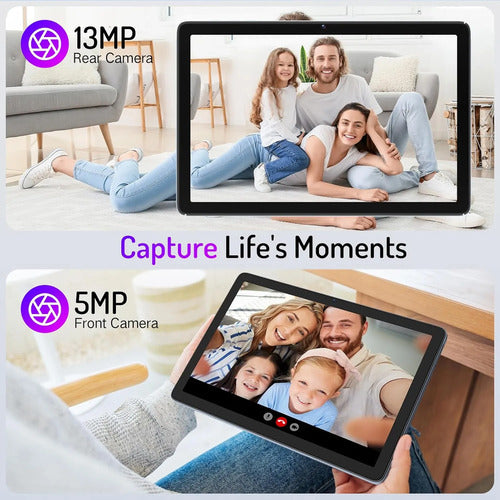 Tablet Android 15 Octacore 12gb Ram 128gb Pantalla Táctil Hd Azul Acero
