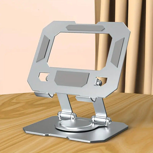 Soporte Metálico Para Tablet, Giratorio, Altura Plegable