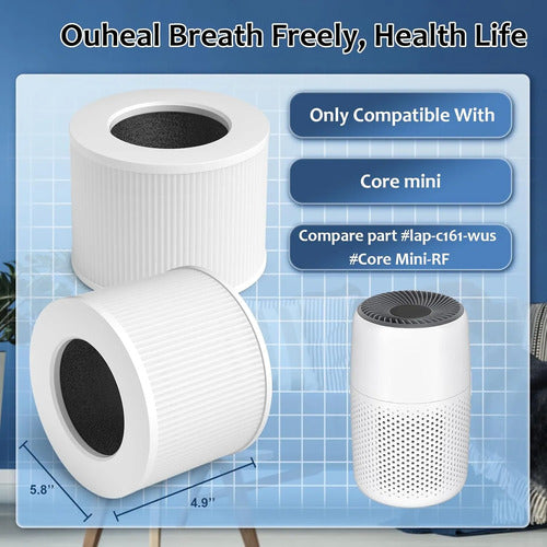 Levoit Filtro De Repuesto Purificador Core Mini-p Pack X2
