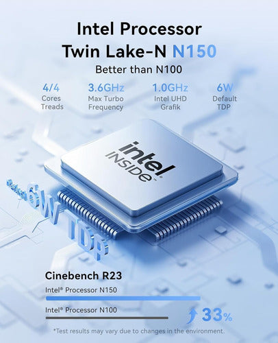 Mini Pc Twin Lake N150 Kamrui Essenx E2 Ram 8g Ssd 256g 110