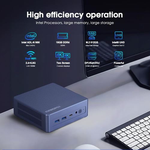 Mini Pc N95 Minihyper Intel 12th N95 3400mhz Ram 16 Ssd512 110