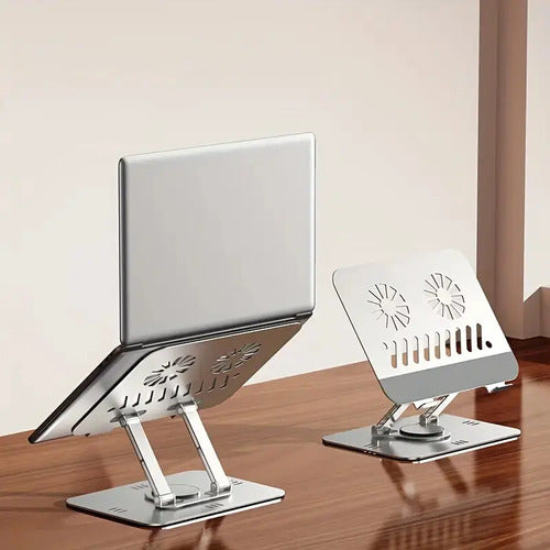 Soporte Para Computadora Portátil Plegable Base Aluminio Plateado