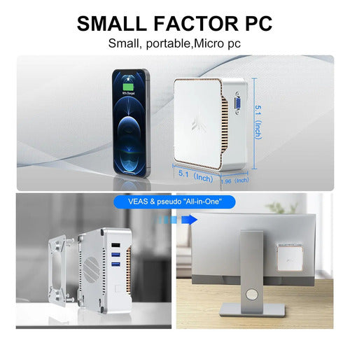 Mini Pc Kamrui Ak1plus Alder Lake N95 16gb Ram 512gb Ssd 110
