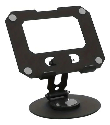 Soporte Metálico Para Tablet, Giratorio, Altura Plegable