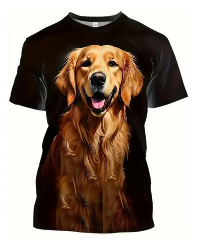 Camisetas Con Estampado De Moda Para Hombres (2x1) Negro Perro L
