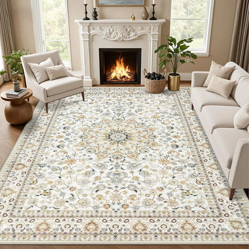 Alfombras De 5 X 7 Pulgadas Para Sala De Estar, Alfo. 3.36 M Negro