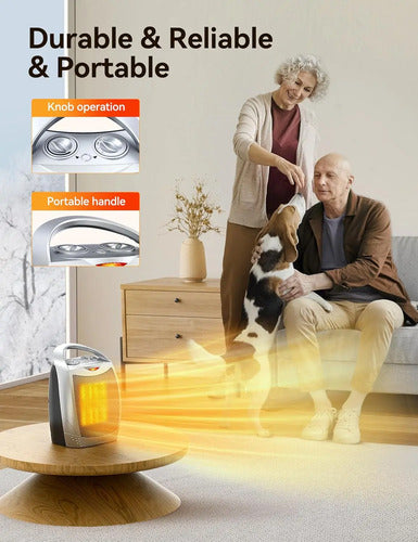 Givebest Calentador De Espacio Para Uso En Interiores, Cale. Plateado 110v