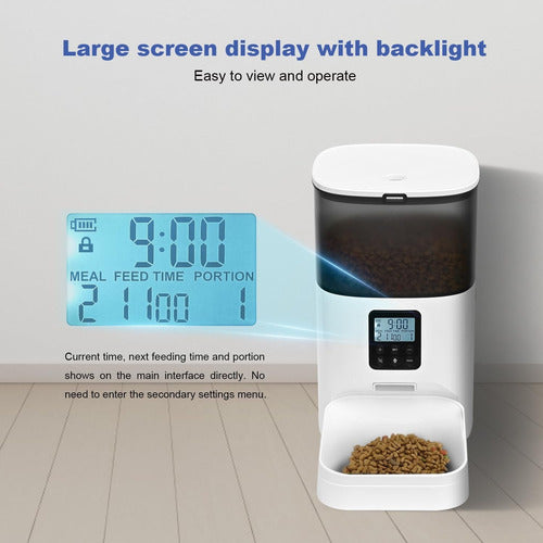 Comedero Automático Andoll Home Perros-gatos 4 Lts Graba Voz 110v Blanco