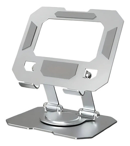 Soporte Metálico Para Tablet, Giratorio, Altura Plegable