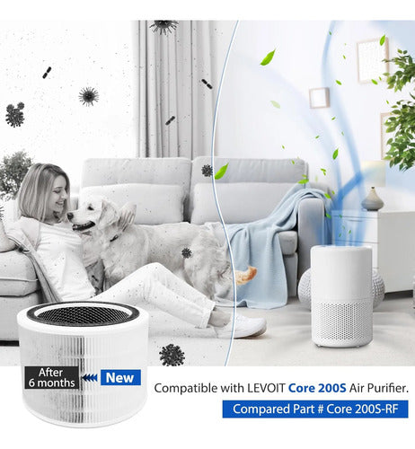 Filtro De Repuesto Core 200s H13 True Hepa De 1 Pieza Blanco