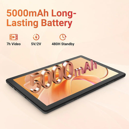 Tablet Hakaug De 10 Pulgadas Con Android 15, 24 Gb De Ram Y Negro